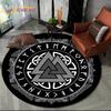 Viking Valknut Yggdrasil Tree of Life круглый ковер, ковер для гостиной, спальни, дивана, декор игровой комнаты, нескользящий напольный коврик