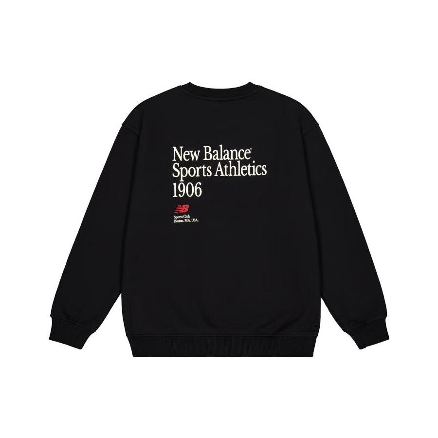 New Balance Sweatshirts Men's Black Crew Neck Moderate Other NCD42081-BK