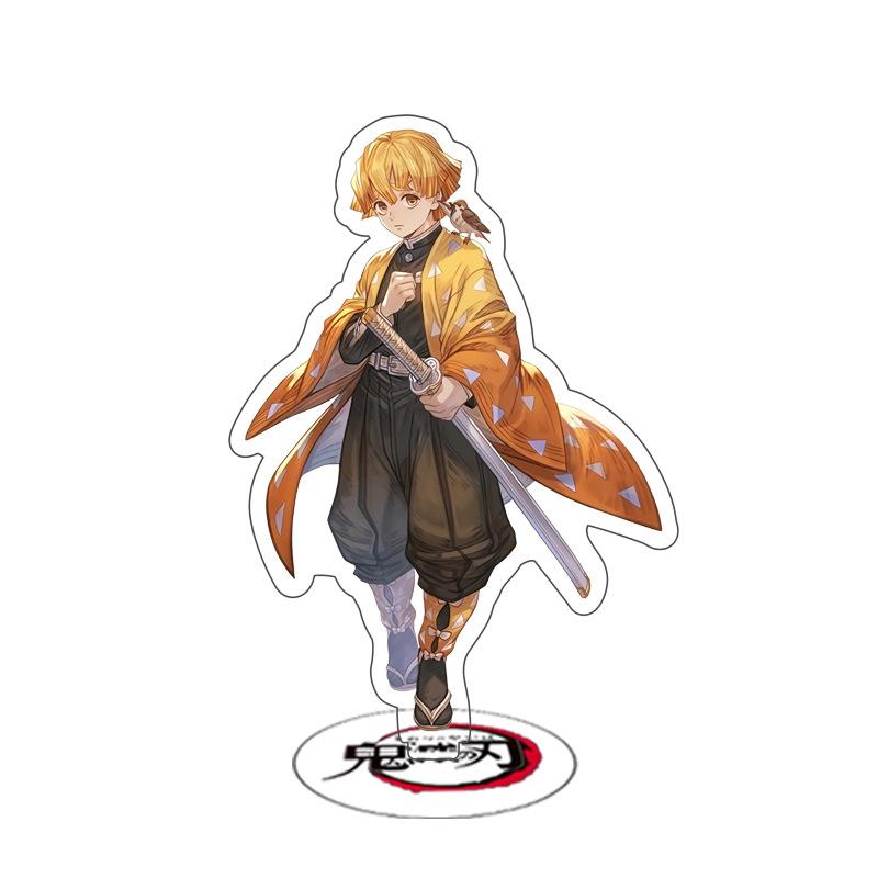 Игра аниме Demon Slayer акриловая подставка для персонажа косплей модель окрашенный декор стола орнамент подарок 15 см