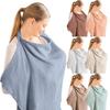 Breathable Baby Nursing Cover Arched Neckline Nursing Apron New Breastfeeding Cover  Maternity