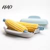 Steamed Custard Microwave Bowl Corn Steamer Container, Food Grade PP Cooker for Baking Multipurpose Steaming Box Sweet Potato Egg Custard, Reusable