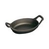 Plat - Staub - 1301323 - Ovale - Fonte - 15 Cm - Noir