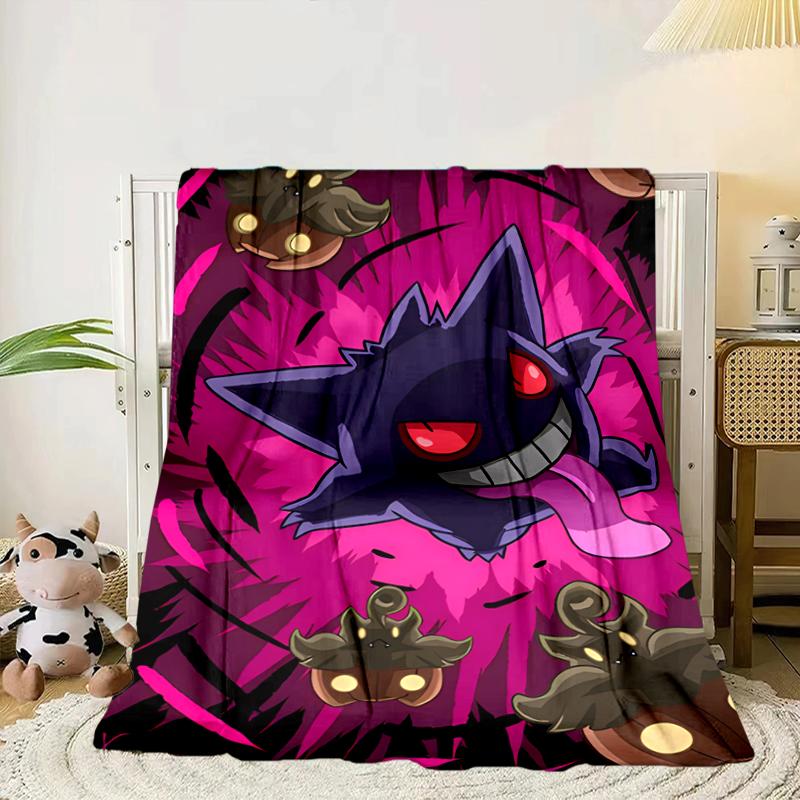 Stained Glass Pika Fantasy Blanket Flannel Blanket for bed, sofa, Camping, Hiking, Picnic Essentials, gift for family Fan gifts