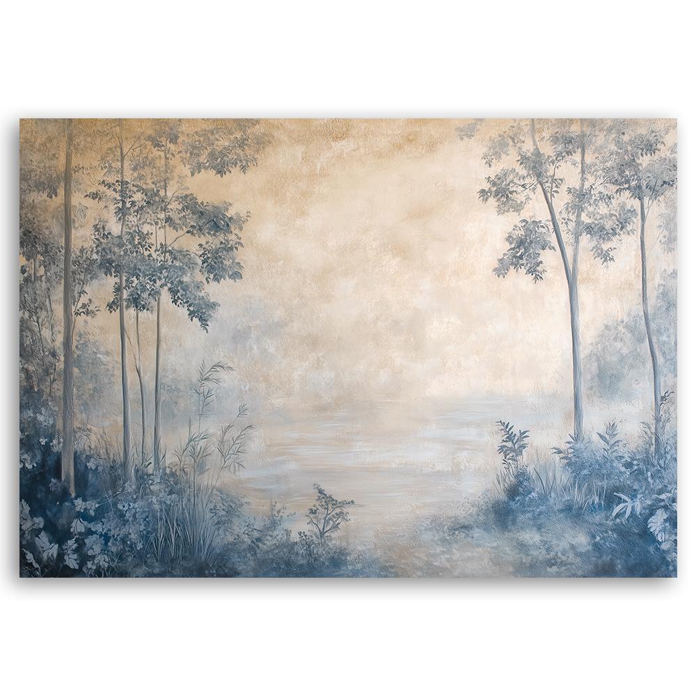 Canvas print, Forest in the fog