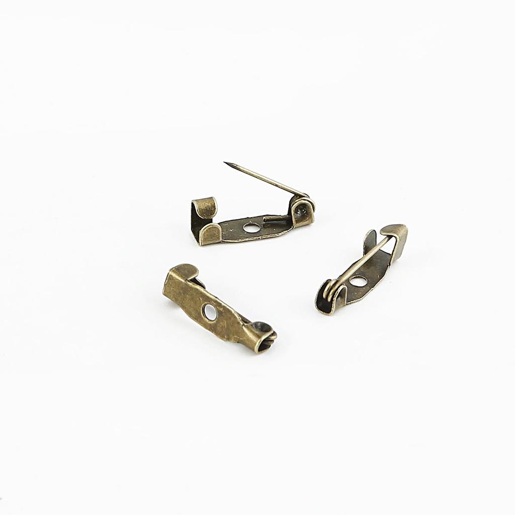 10pcs Stainless Steel Safety Pins DIY Rustproof Buckle Pin Metal Brooch Badge