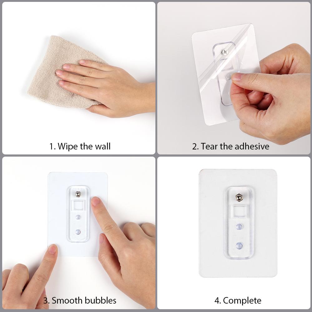 2 шт., без перфорационных винтов, немаркирующий стикер-крючок