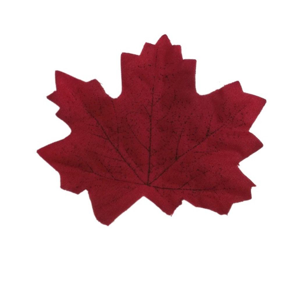 50Pcs/Pack Maple Leaves Artificial Leaf Plants Leaf Stacked Maple Leaves  Photo Props