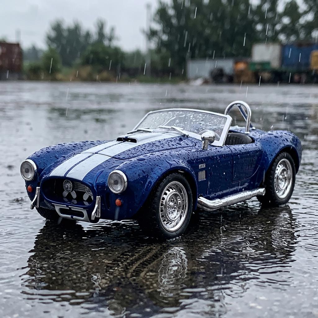 1:22 Shelby Cobra 427 Classic American Roadster Alloy Diecast Model Car Simulation Home Trendy Ornaments Collection Hobby Gifts