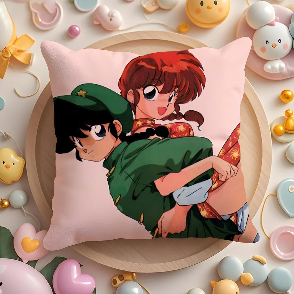 Мультяшная Наволочка R-Ranma1 2 Короткий Плюш Двусторонняя Печать Домашняя Машинная Стирка В Теплой Зимней Подушке