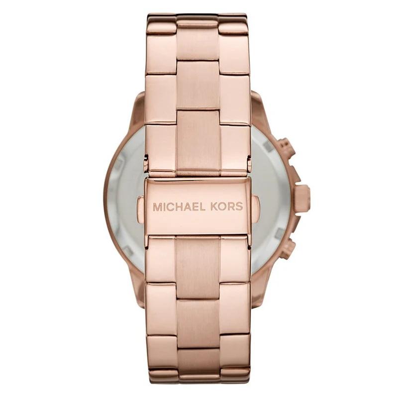 Michael Kors MK5778 Паркер Двухцветные Серебряные и Розово-Золотые Кварцевые Часы