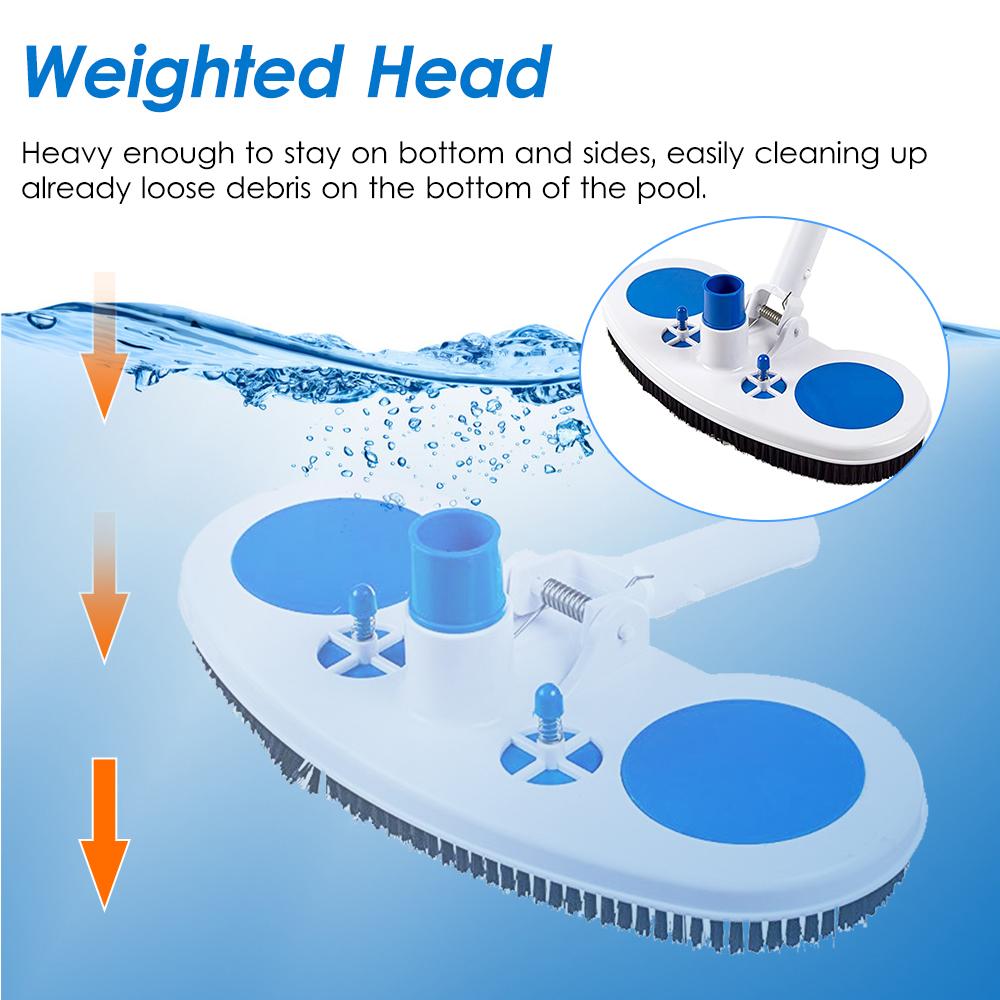 13.5-Inch Pool Vacuum Head Inground Above Ground Vinyl Pool Vacuum Brush Head Spa Vacuum Attachment