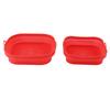 2Pcs Resuable Silicone Fryer Liner Collapsible Square Silicone Fryer Pot for Baking Cakes Bread