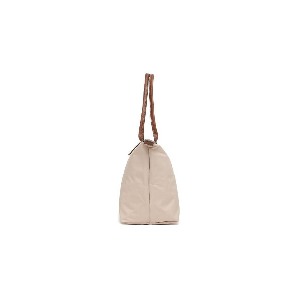 Longchamp Le Pliage 28 Сумка-тоут 'Пельмень' на молнии с кнопкой, с длинными ручками, женская, цвет бумаги 2605089P71