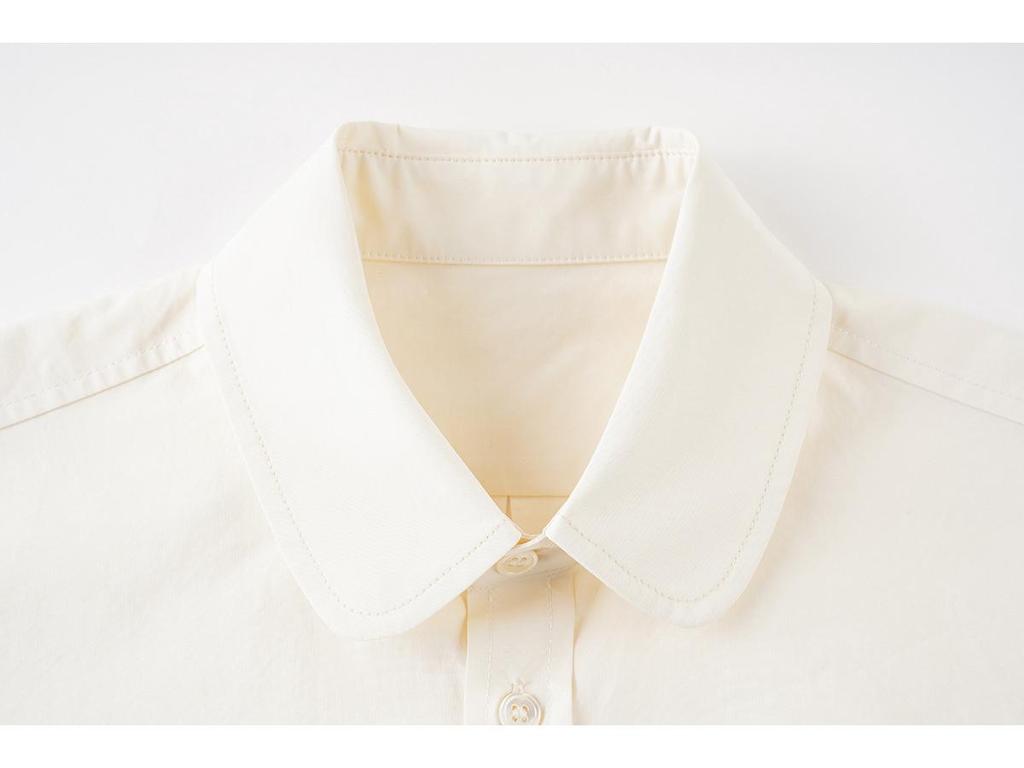 LP Women's Long Sleeve Drapey Slimming Blouse, Milk Yellow - Spring Casual Style