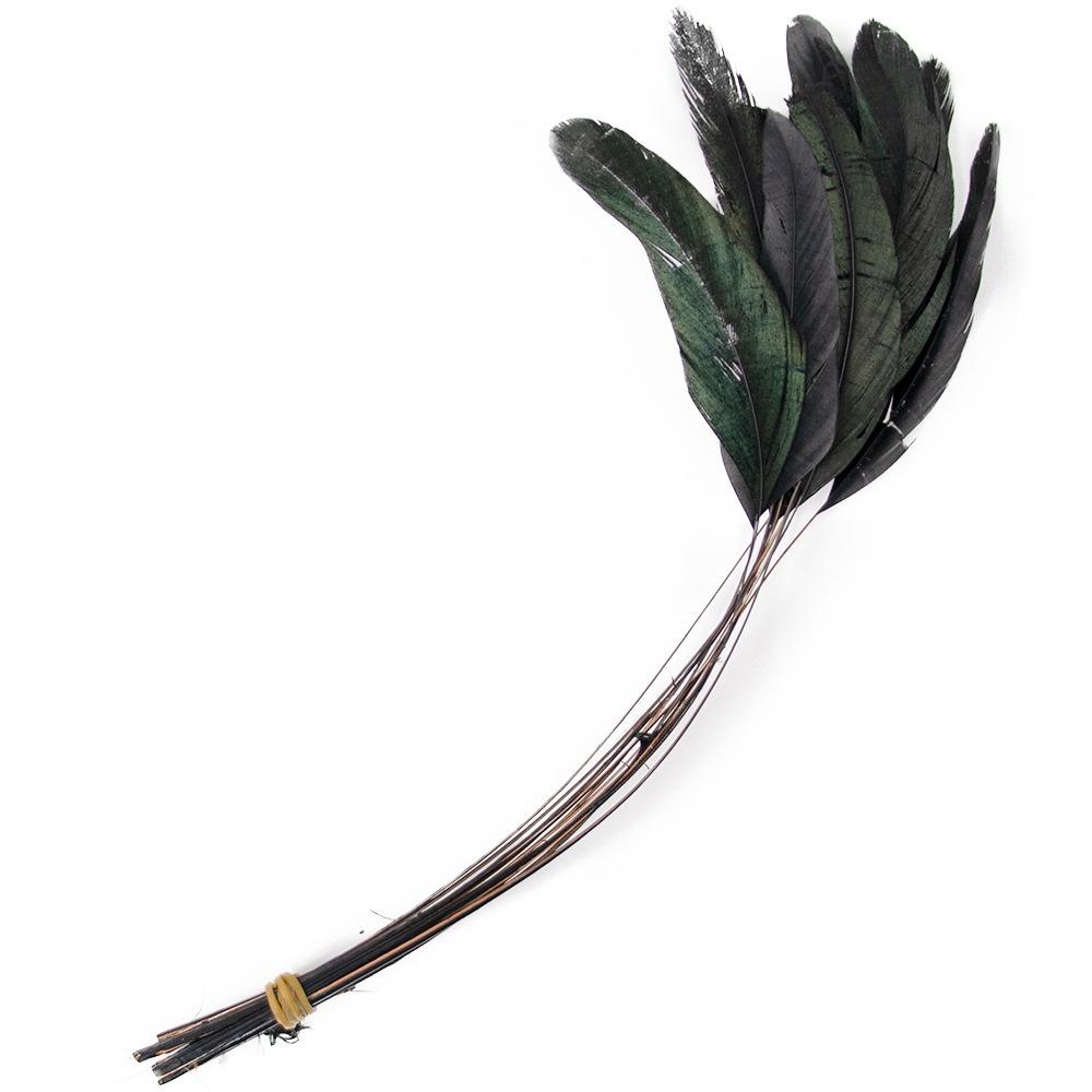 10Pcs Multicolor Rooster Feather Natural Feather Clothing Accessories Feathers Headwear Accessories