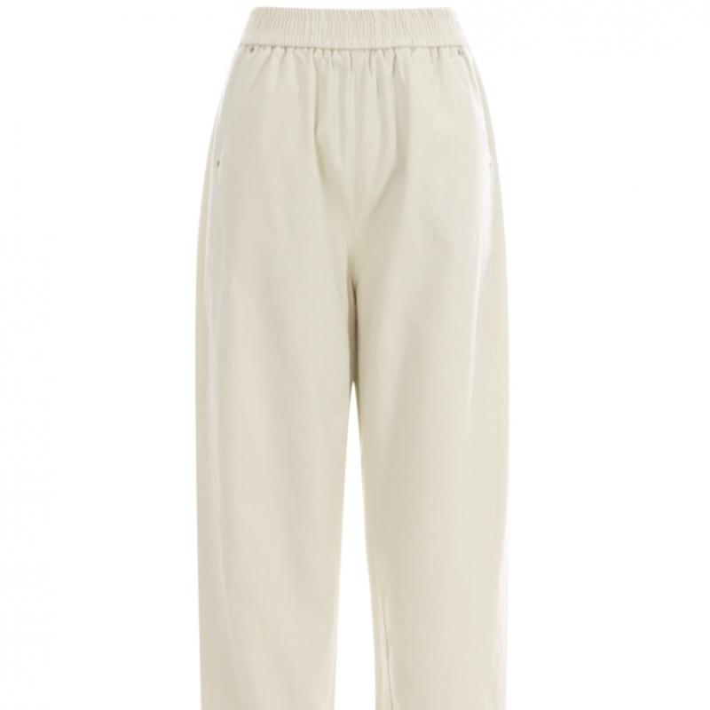 Shop Women Diagonal Spring Loose Fit Cotton Stretch Pants 21ds Wpt 11807 Z