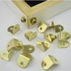 100 Pcs Small Stainless Angle Bracket Gold Mini Shape Picture Brackets  Cabinet Screen Wall