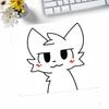 Кот-целовальщик Глупый Кот Коврик для мыши с рисунком Мыши Маленький Коврик для мыши с обработанными краями Для геймеров Настольный коврик Прямоугольный Противоскользящая Резина