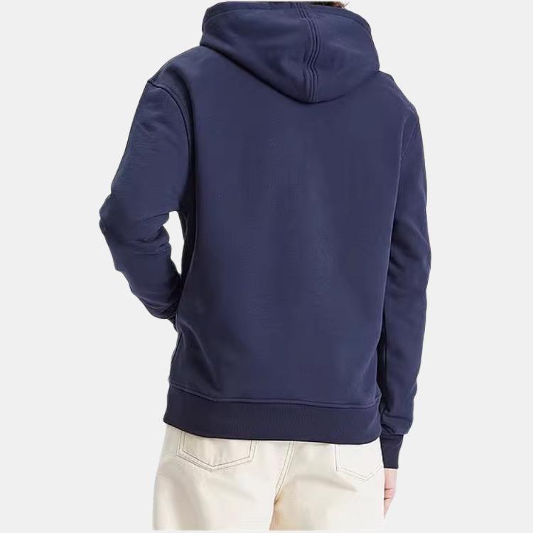 Amiparis Logo Pullover Hooded Long Sleeve Sweatshirt Men sweatshirt Dark-Blue BFUSW235730-BLUE
