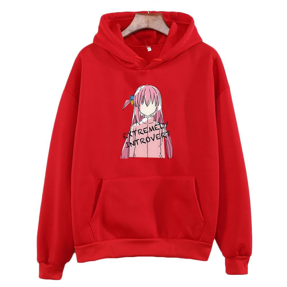 БОЧКИ СКАЛА! Hitori Gotou толстовка большого размера, винтажная эстетичная толстовка с длинными рукавами для женщин/мужчин, легкая эластичная осень/зима