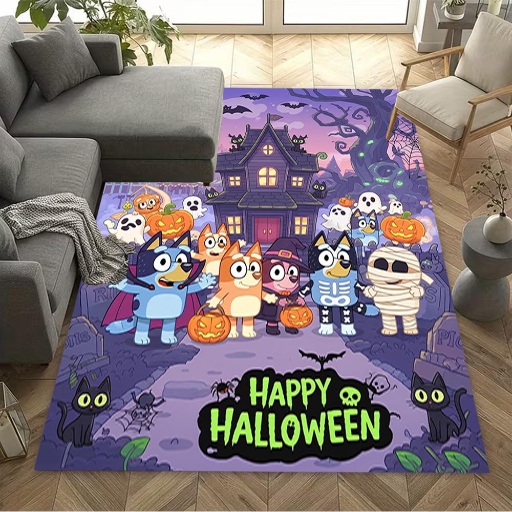 Halloween Party Celebration Floor Mat Suitable for Balcony Game Room Dining Room Playrooms Anti-slip Rug Decorate Offices Birthday/Christmas Gift