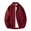 Spring and Autumn Long Sleeved Checkered Shirt for Men, Retro Loose Casual Shirt Jacket