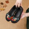 Spring and Summer New Soft-soled Low-heeled Women's Shoes Leather Flower Women's Shoes Comfortable and Soft