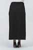 Женская стильная юбка большого размера с эластичной резинкой на талии Юбка больших размеров на подкладке из стальной трикотажной ткани черного цвета