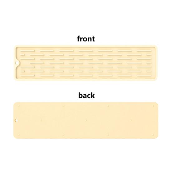 Противоскользящий силиконовый коврик для смесителя, водонепроницаемая подставка под слив раковины, обертывающий дизайн, защита столешницы кухни, сушилка для мыла, держатель для зубной щетки, защита от брызг