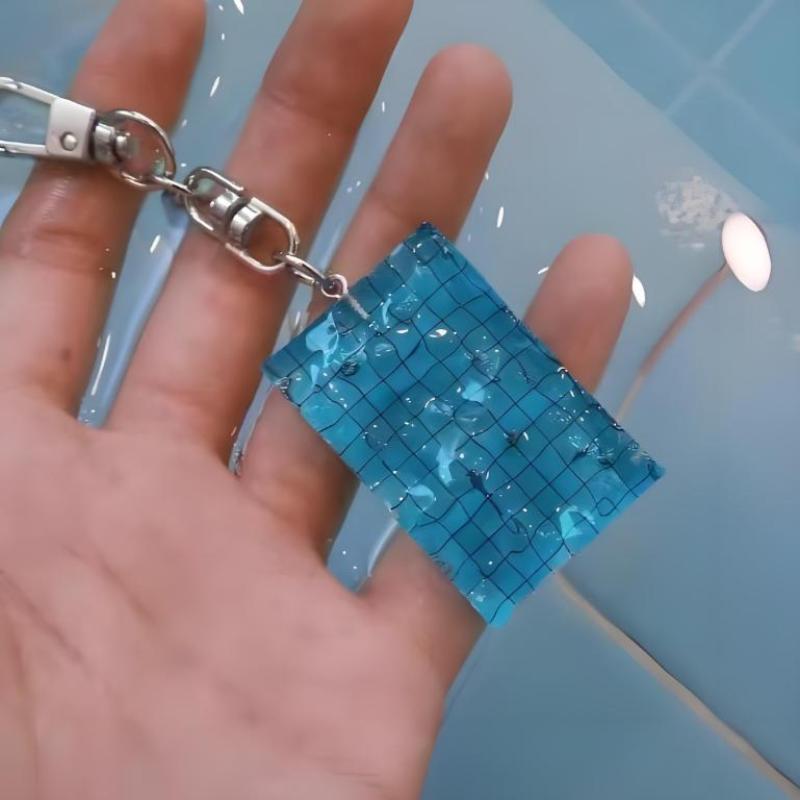 Креативный брелок для ключей «Бассейн» Волнистый брелок Украшения Брелок для ключей от машины Брелок для ключей «Бассейн» Alltaglich Подвеска Подарок пловцу