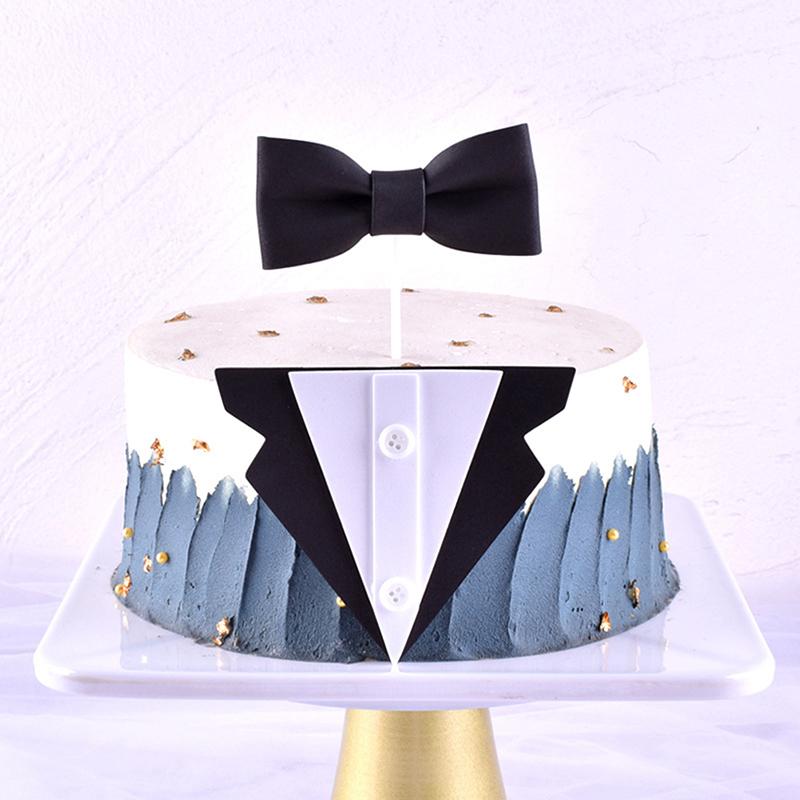 2 Комплекта Костюм с галстуком-бабочкой С Днем отца Топпер для торта С Днем рождения Папа Украшение для торта Инструменты для украшения торта Сувениры для вечеринки