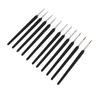 11PCS Fine Detail Paint Brush Set Multipurpose Soft Texture Thin Tip Paint Brushes Miniature Model Brushes for Art