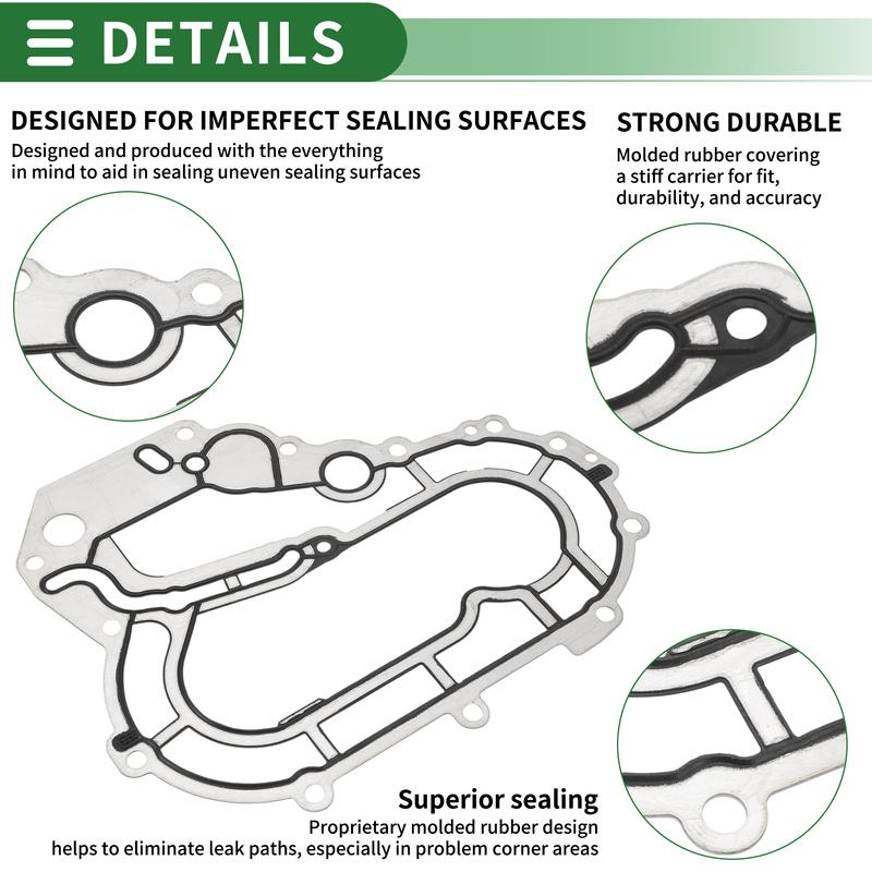 X Autohaux No.31251345 Auto Car Oil Pan Gasket for Volvo S60 2011-2016 for Volvo S80 2007-2015 for Volvo V60 2015-2016