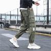 Men's Big Pocket Cargo Harem Pants Casual Trousers Male Hip Hop Jogger Sweatpants Fashion Streetwear Pants