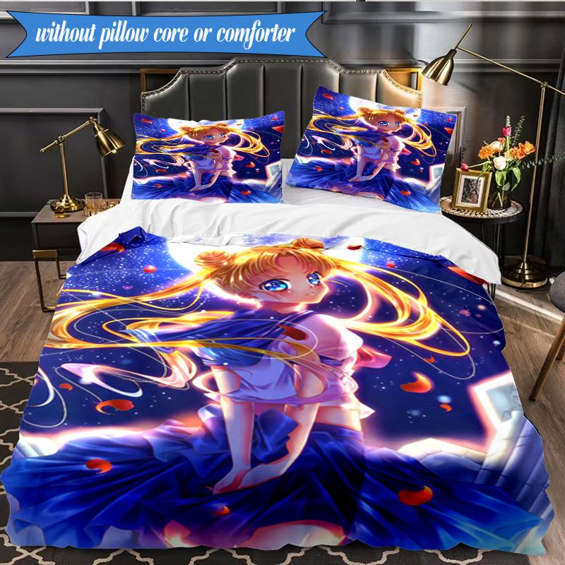 Moonlit Dance Of Love 3pcs K-pop music group Bedding set,Ideal for Bedroom, Dormitory,Including Duvet Cover And 2pcs Pillowcases,Fan gifts