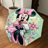 1PC Minnie Mouse flowers Automatic Open/Close Umbrella with Windproof, 8-Rib Sturdy Canopy, Durable Ribs, Fashionable Design, Outdoor Accessory, Fun P