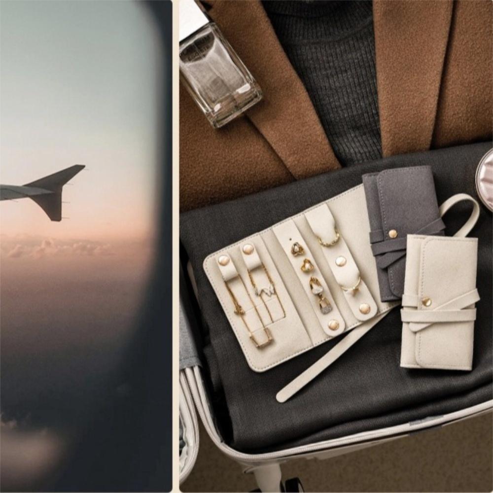 Anti-Tangle Jewelry Storage Roll Foldable Jewelry Organizer New Travel Jewelry Case