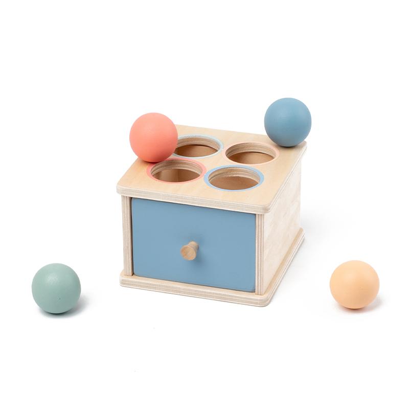 Montessori Toys for Baby Wooden Coin Box Toy Object Permanence Box Color Shape Cognition Match Educational Toy Fine Motor Toys