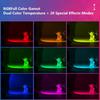 Мини RGB Подсветка для горячего башмака Закатная лампа Фотосъемка Светодиодная Портативная Атмосфера Красота Мобильная Камера Карманная Регулируемая