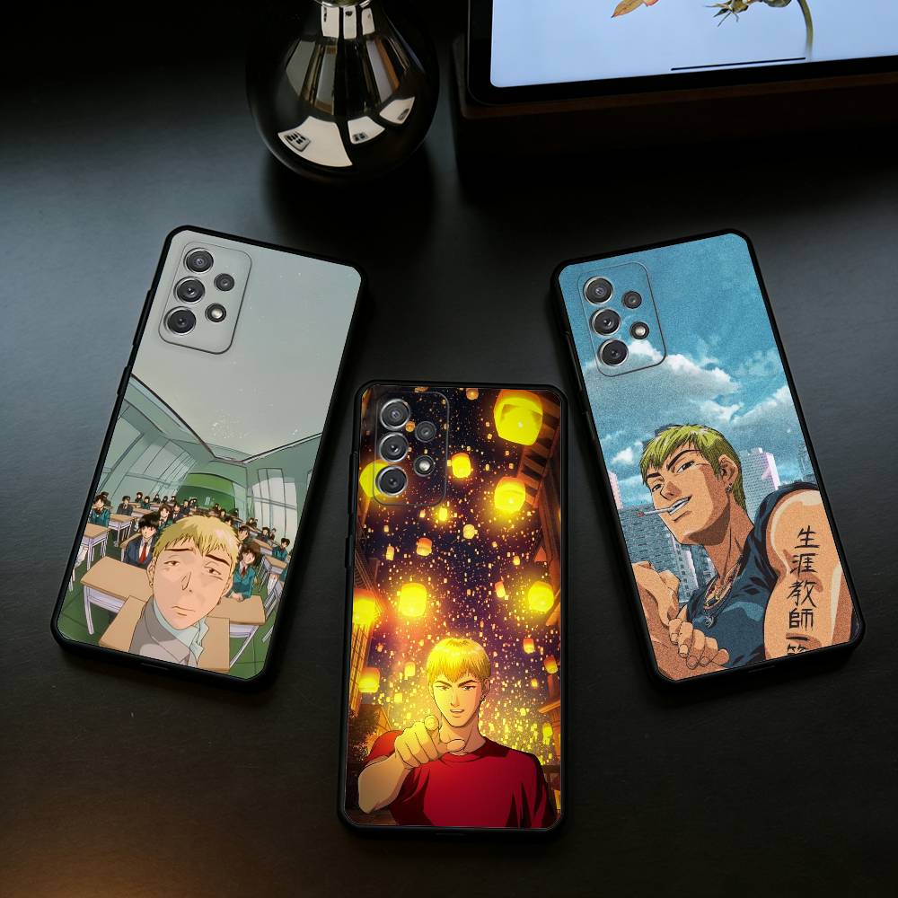 GTO G-Great T-Teacher O-Onizuka Phone Case For Samsung Galaxy A73,A72,A71,A70,A53,A52,A51,Soft Silicone Black Cover