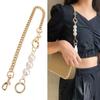Bag Chain Replacement Handles Handbag Hardware Bag Extender Chain Pearl Bead Women Bag Straps