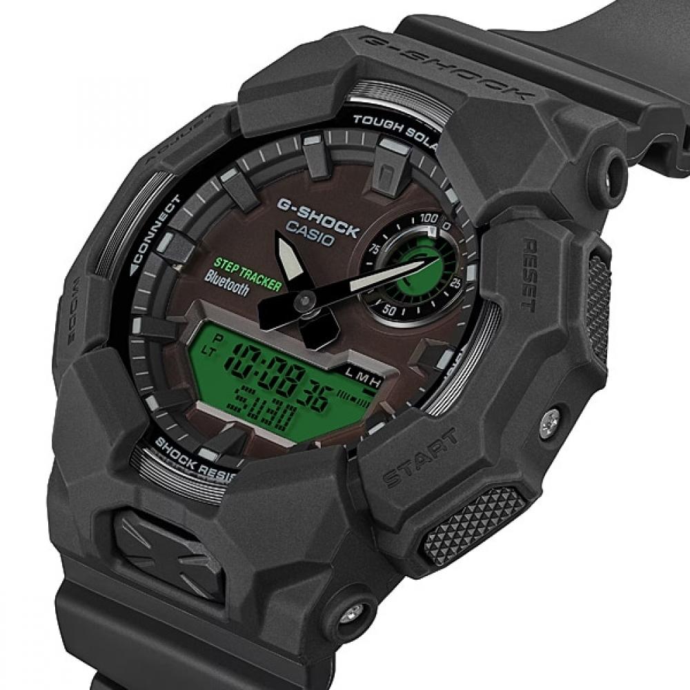 Casio G Shock Черный и Электро-зеленый Ga b010beG 1ajf