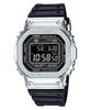 Casio Мужские кварцевые часы GMW-B5000-1 из нержавеющей стали, водонепроницаемые до 200 м, ударопрочные