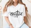 Blessed Shirt, Blessed Heart Cross Tshirt, Women's Christian Shirt, Cute Blessed Heart Shirt, Christian Gift, Religious Shirt, Christian Mom