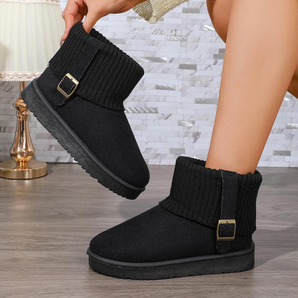 New Velvet Warm Women's Short Cotton Shoes Anti slip Women's Snow Boots Women's Shoes