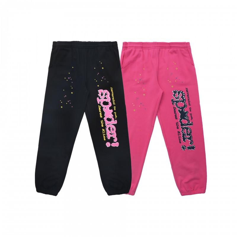 American High-Quality Spider Web Foam Letter Hoodie Set Loose Fit Men Women