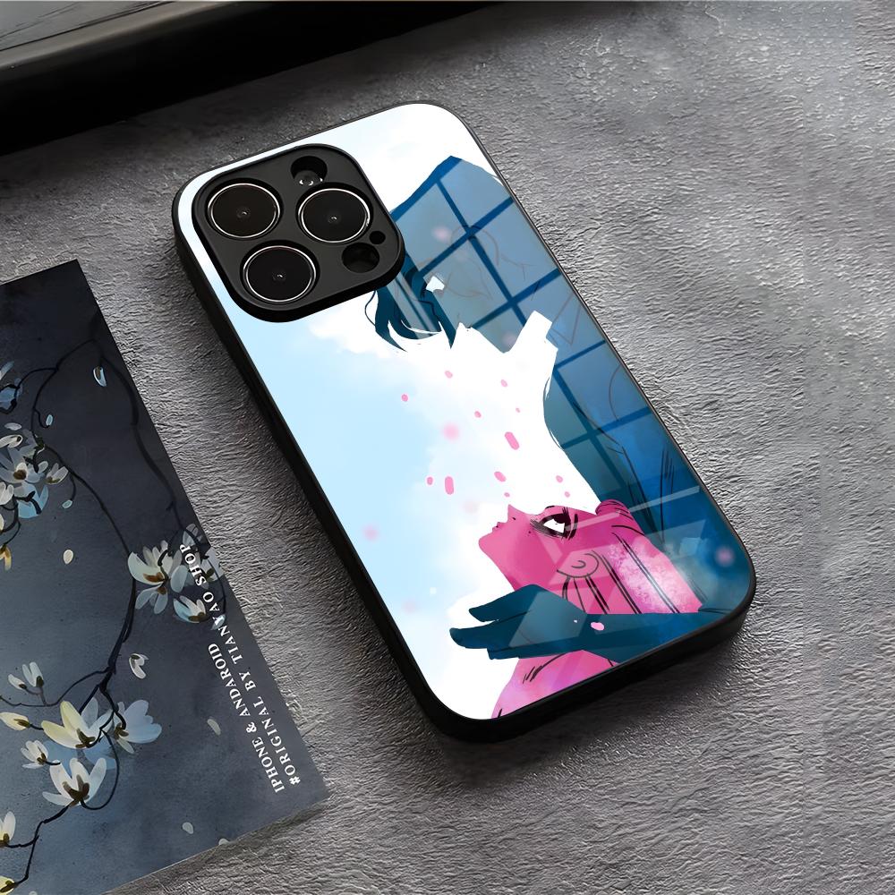 L-Lore O-Olympus Phone Case For IPhone 17 Air 16 E Pro Max 15 14 13 Mini 12 Pro 11 Max Plus Black Glass Cover