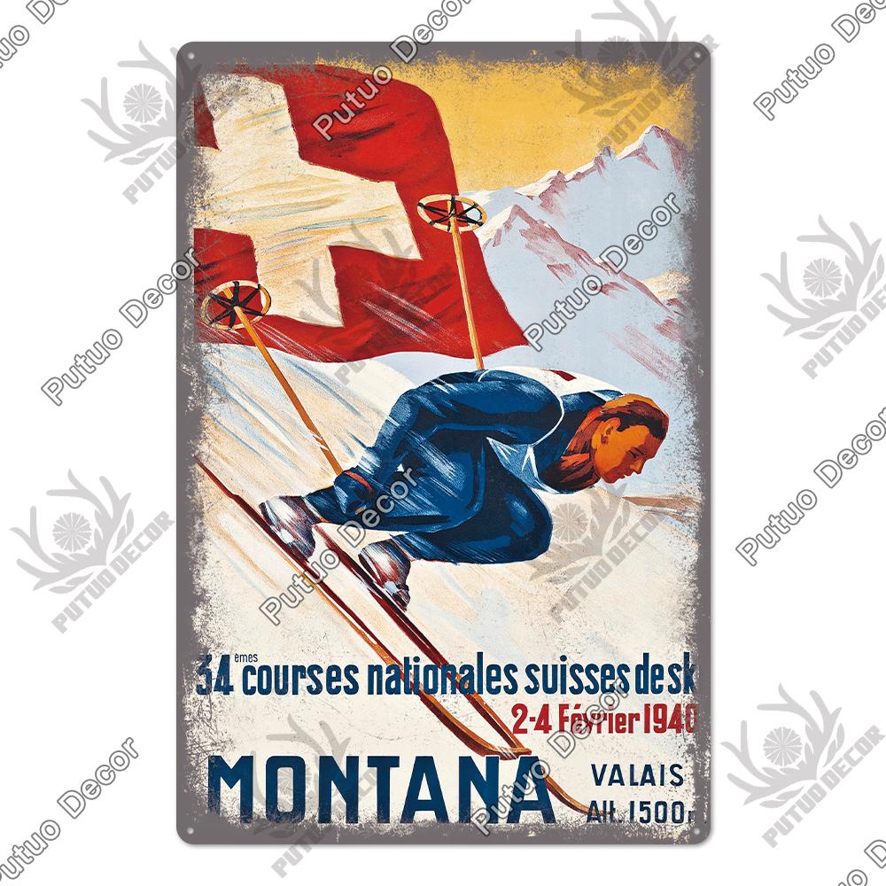 Decor Fun Animal Vintage Tin Sign Plaque Metal Plate Wall Art Decor for Living Room Man Cave Cafe Farmhouse Retro Poster