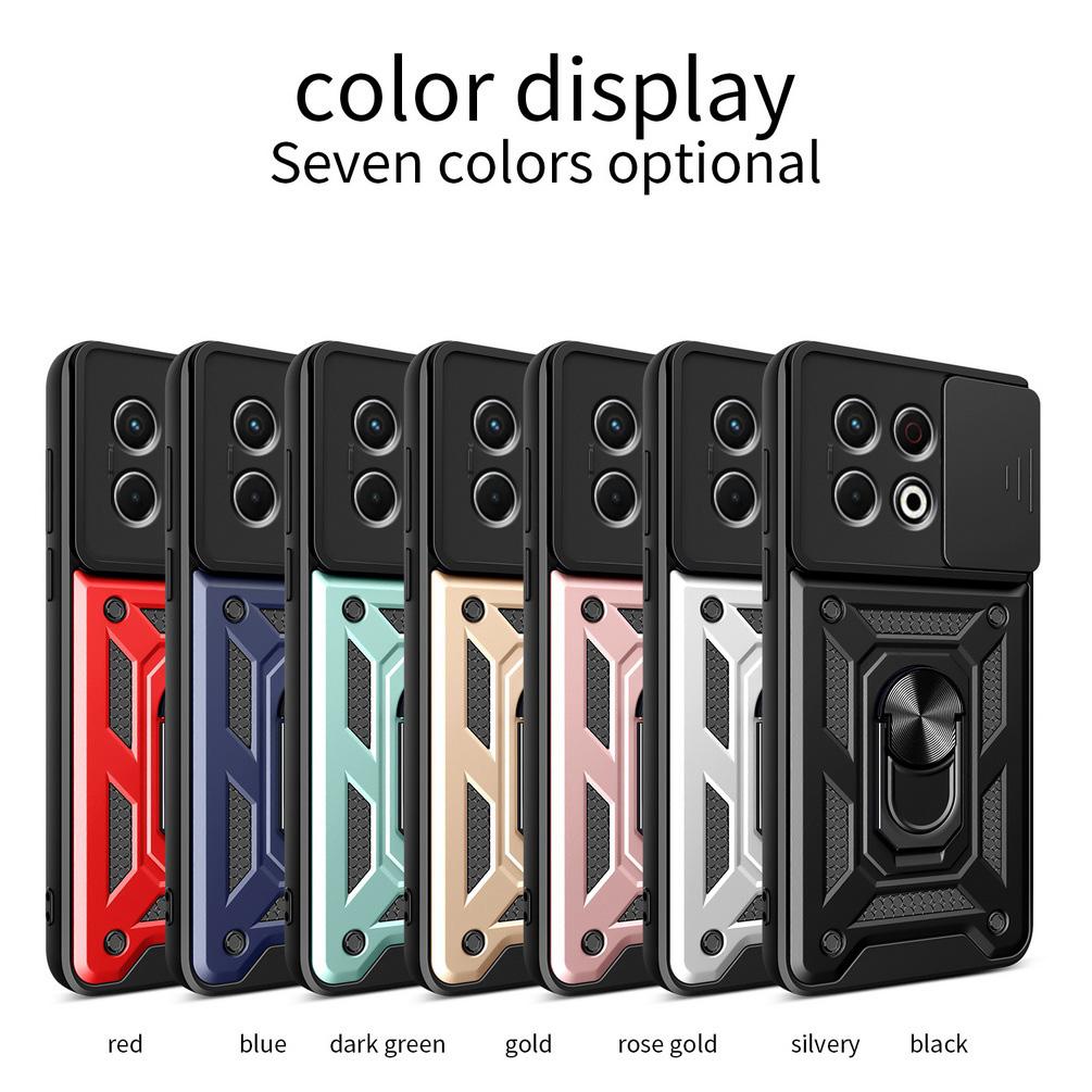Защитный чехол для камеры Tecno Spark 30 Pro 30C 20 Pro + 20c 10 Pro Spark Go 2025 Go 1 Armor Hybrid Metal Ring Holder Back Cover