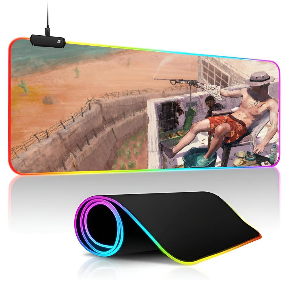 Rust 2013 Mouse Pad game RPG 40x90cm Mouse Mat Gaming Mousepads LED Keyboard Mats Luminous Desk Pads Mouse Pad For PC